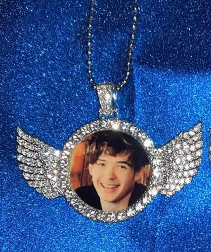 Custom wing necklace